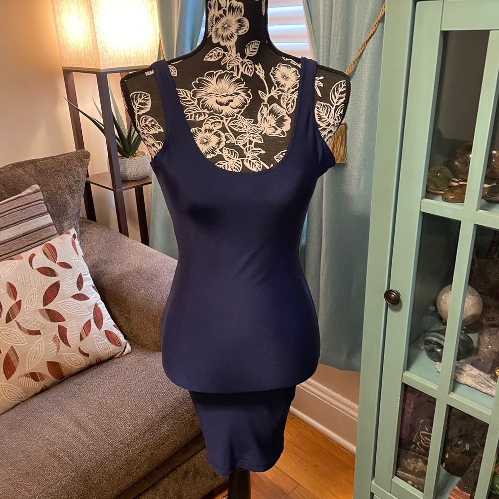 Blue Stretchy Dress